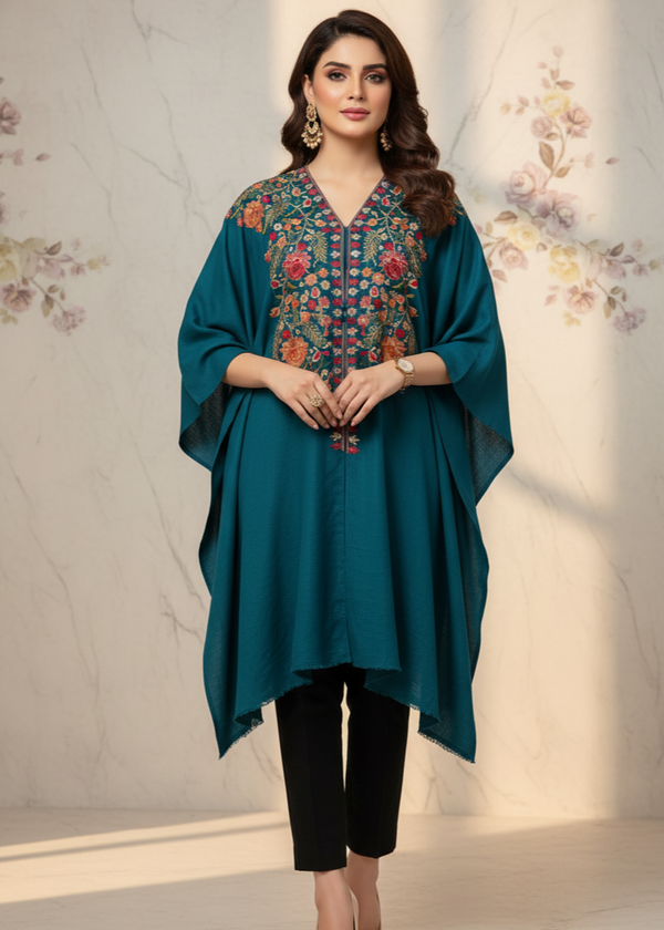 Kashmiri Pashmina Cape Shawl