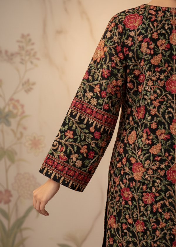 Premium Pashmina Embroidered Shirt