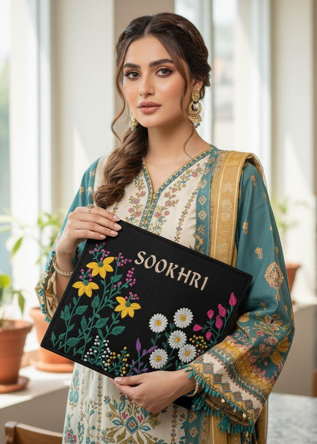 SOOKHRI Embroidered Floral Handbag