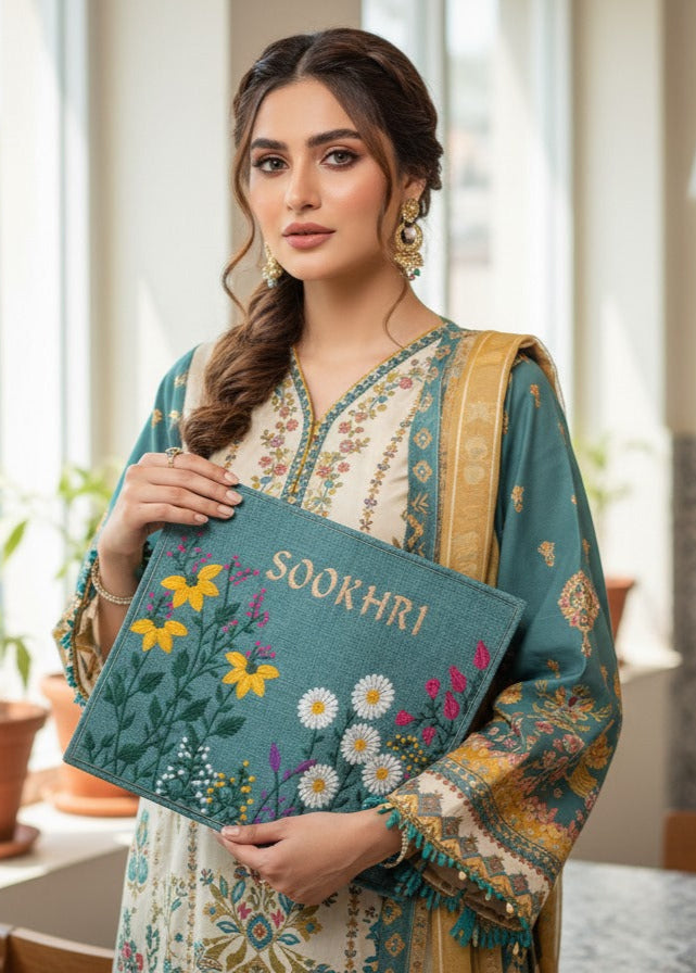 SOOKHRI Embroidered Floral Handbag