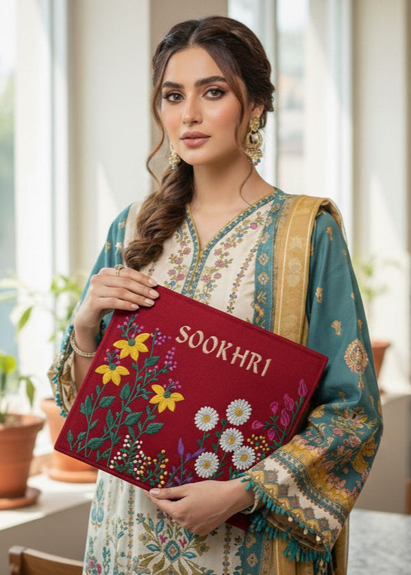 SOOKHRI Embroidered Floral Handbag