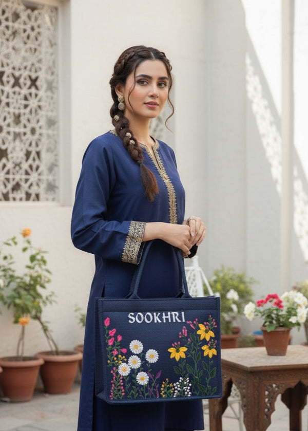 SOOKHRI Embroidered Floral Handbag