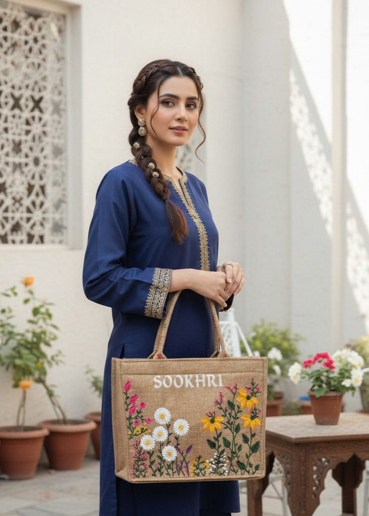 SOOKHRI Embroidered Floral Handbag